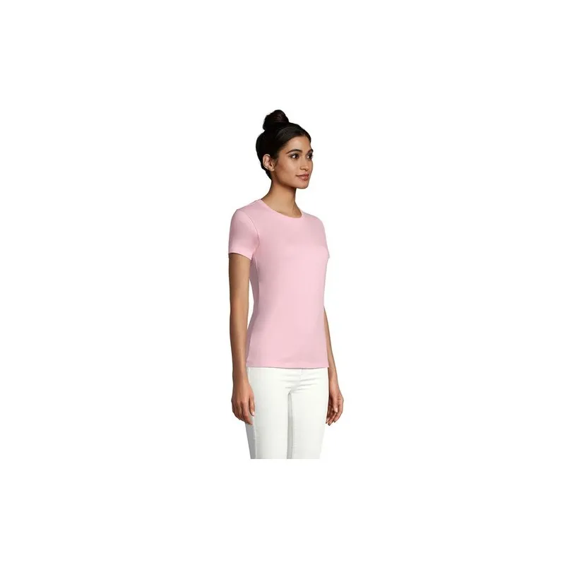 T-Shirt Femme Personnalisé 190g Confort et Style - Imperial Women Matières : coton Taille textile : S Couleurs : bleu caraïbes c