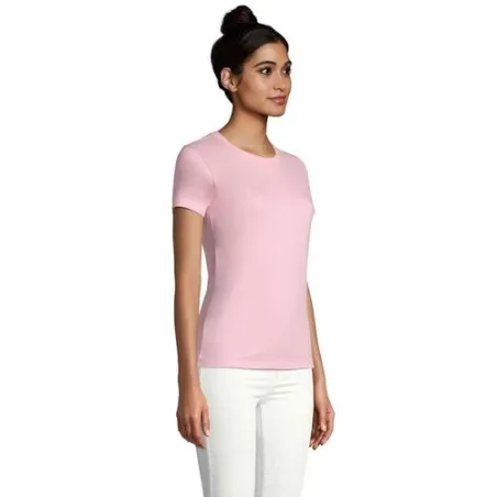 T-Shirt Femme Personnalisé 190g Confort et Style - Imperial Women Matières : coton Taille textile : S Couleurs : bleu caraïbes c