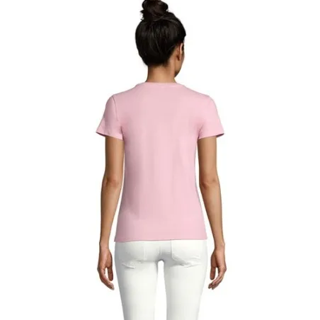 T-Shirt Femme Personnalisé 190g Confort et Style - Imperial Women Matières : coton Taille textile : L Couleurs : chocolat marqua