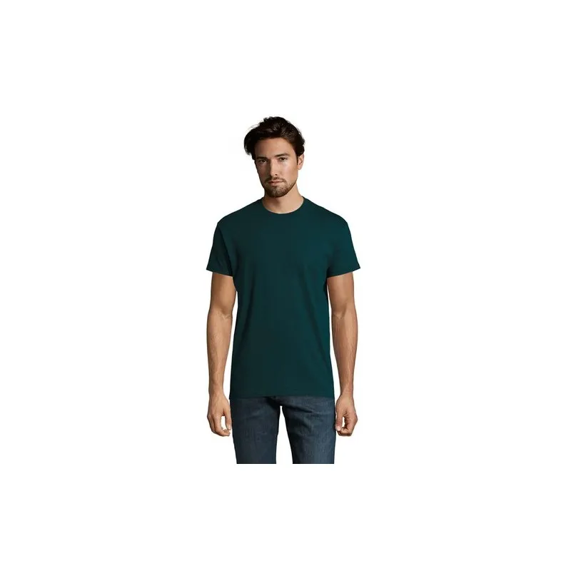 T-Shirt Homme 190g Publicitaire IMPERIAL Matières : coton Taille textile : XL Couleurs : rouge chili cadeau collaborateur premiu