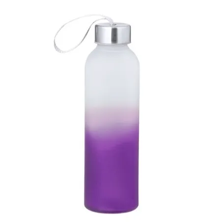 Bidon en Verre et Inox 500 ml Personnalisé - Nortalik Couleurs : jaune Matières : polyester recyclé marquage couleur éclatante