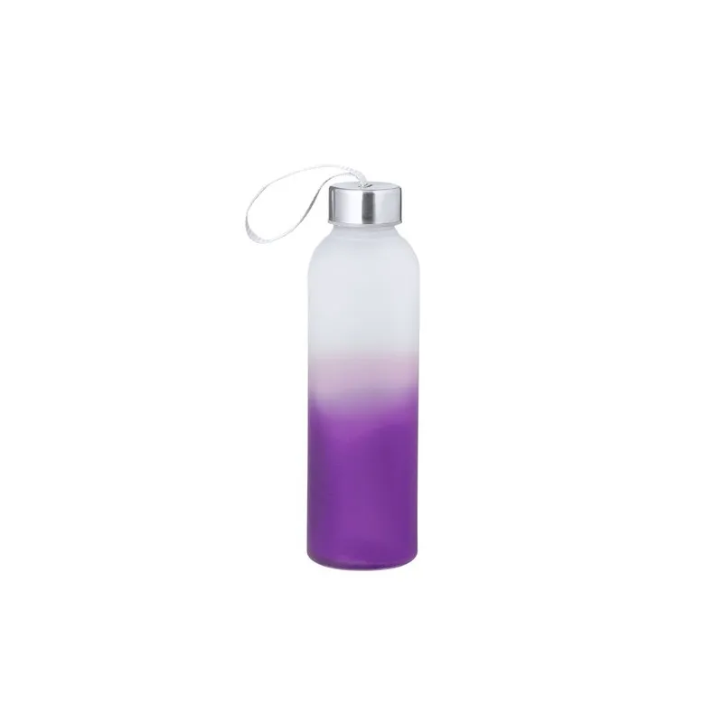 Bidon en Verre et Inox 500 ml Personnalisé - Nortalik Matières : bambou Couleurs : noir goodies publicitaire événementiel