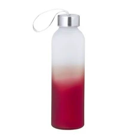 Bidon en Verre et Inox 500 ml Personnalisé - Nortalik Matières : bambou Couleurs : noir objet promotionnel éco-responsable