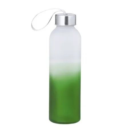 Bidon en Verre et Inox 500 ml Personnalisé - Nortalik Matières : bambou Couleurs : noir accessoire événementiel unique