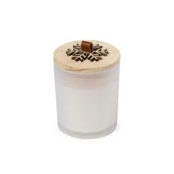Bougie Aromatique Personnalisée en Verre au Parfum de Noël et Vanille - Lilnax Matières : PEVA Couleurs : noir