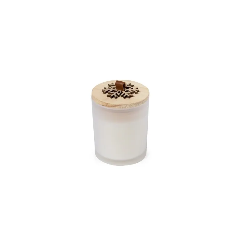 Bougie Aromatique Personnalisée en Verre au Parfum de Noël et Vanille - Lilnax Matières : PEVA Couleurs : noir