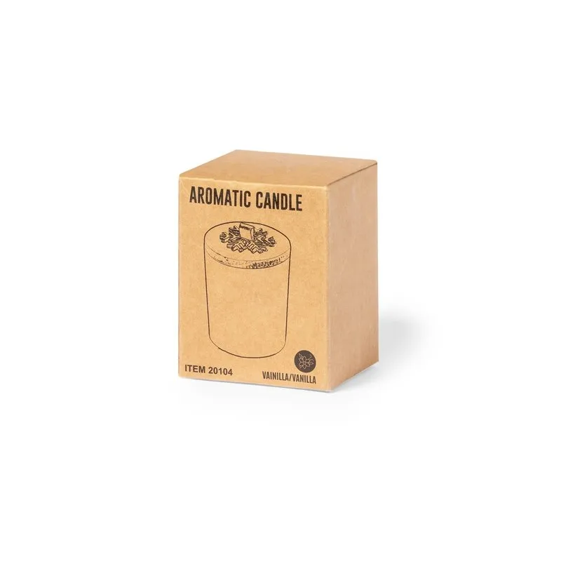 Bougie Aromatique Personnalisée en Verre au Parfum de Noël et Vanille - Lilnax Matières : PEVA Couleurs : noir marquage laser ul