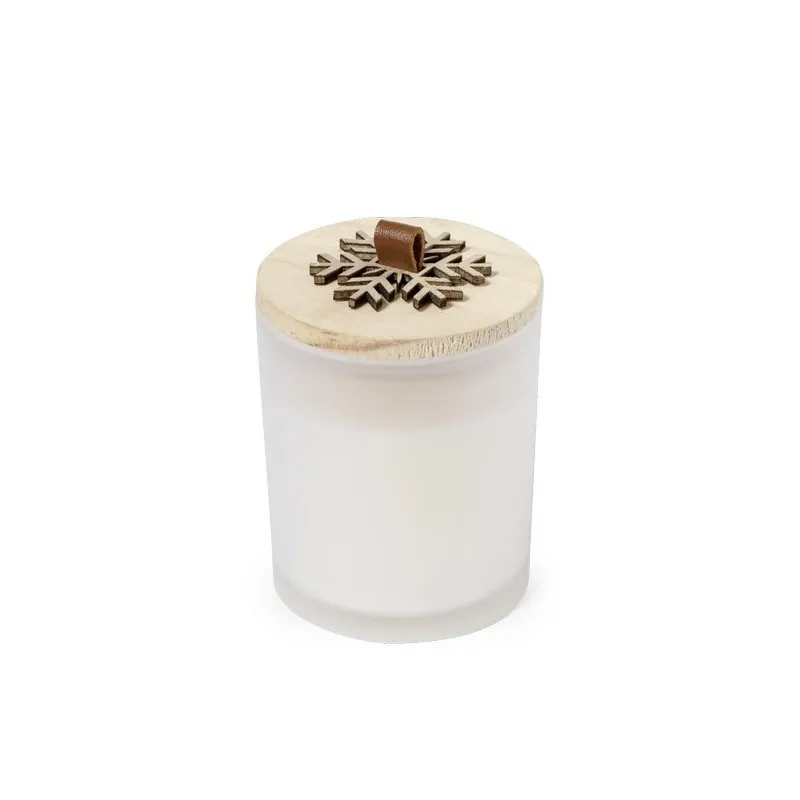 Bougie Aromatique Personnalisée en Verre au Parfum de Noël et Vanille - Lilnax Matières : PEVA Couleurs : noir objet promotionne