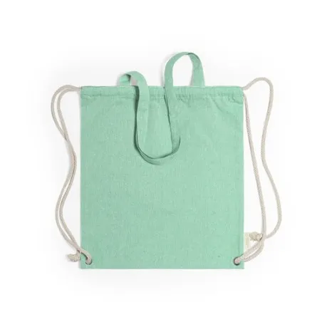 Sac à Dos Personnalisable Écologique en Coton Recyclé Fenin Matières : coton Taille textile : L Couleurs : bleu clair marquage l