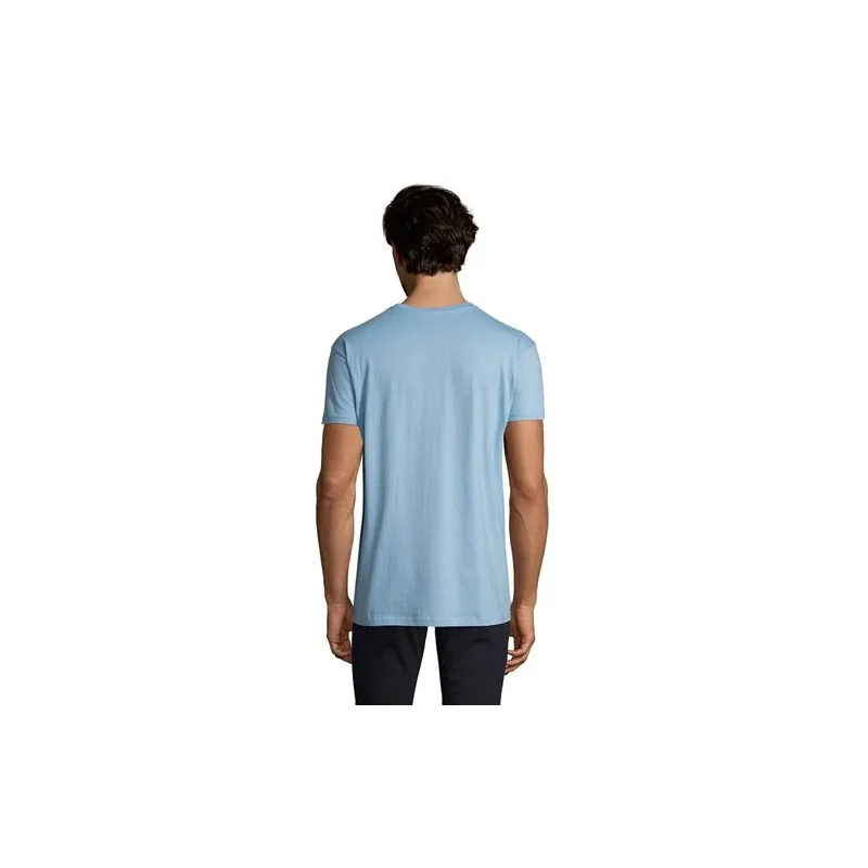 T-Shirt Homme 190g Publicitaire IMPERIAL Matières : coton Taille textile : 3XL Couleurs : bleu denim cadeau entreprise pas cher