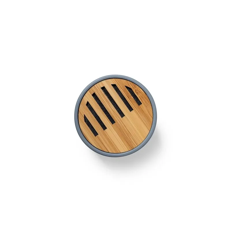 Haut-Parleur Bluetooth Personnalisé Design pas cher - Piler Matières : polyester Couleurs : bleu marine cadeau entreprise pas ch