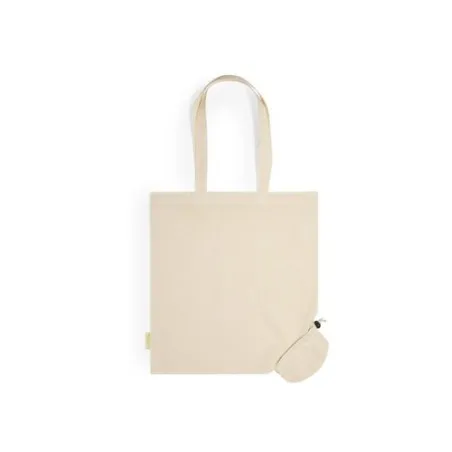 Sac Éco-Responsable Pliable Personnalisé en Coton Bio - Nepax Matières : coton Couleurs : gris