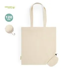 Sac Éco-Responsable Pliable Personnalisé en Coton Bio - Nepax Matières : coton Couleurs : gris 2