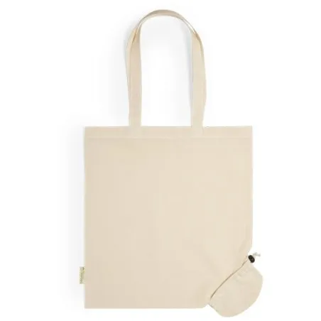 Sac Éco-Responsable Pliable Personnalisé en Coton Bio - Nepax Matières : coton Couleurs : gris impression haute définition