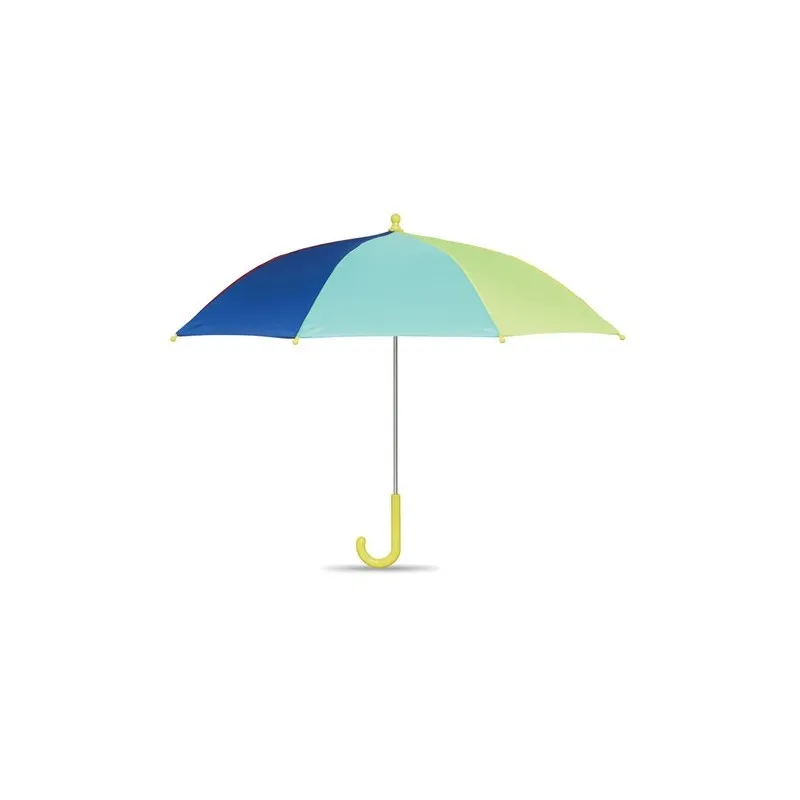 Parapluie enfant 18 pouces personnalisé motif Arc-en-Ciel ARCO Matières : coton biologique Taille textile : 4XL Couleurs : vert 