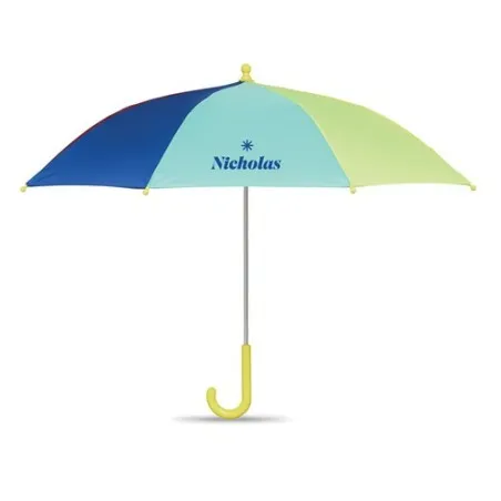 Parapluie enfant 18 pouces personnalisé motif Arc-en-Ciel ARCO Matières : coton biologique Taille textile : 4XL Couleurs : vert 