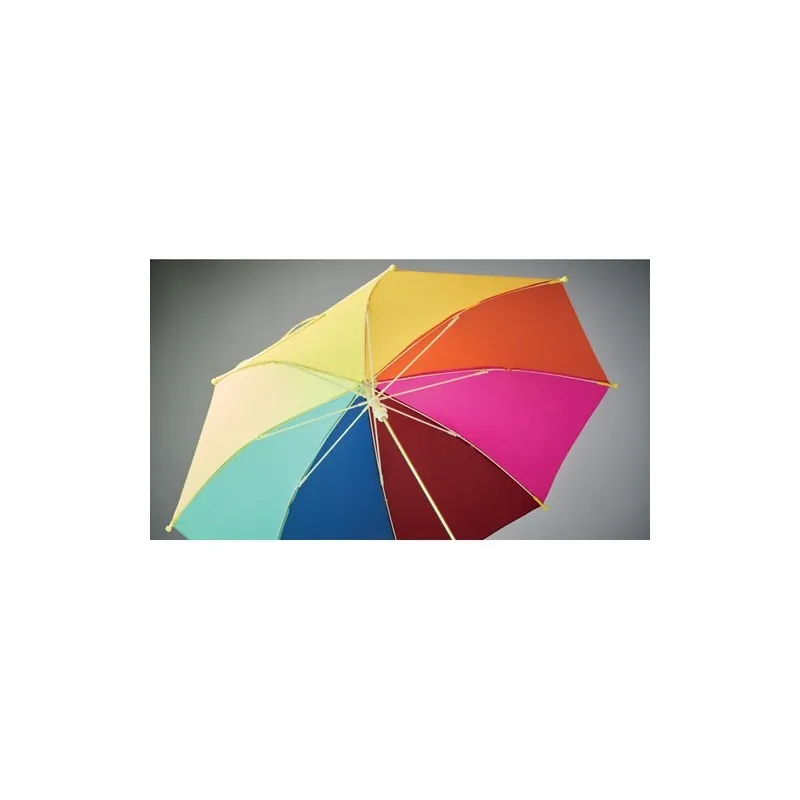 Parapluie enfant 18 pouces personnalisé motif Arc-en-Ciel ARCO Matières : coton biologique Taille textile : 4XL Couleurs : vert 