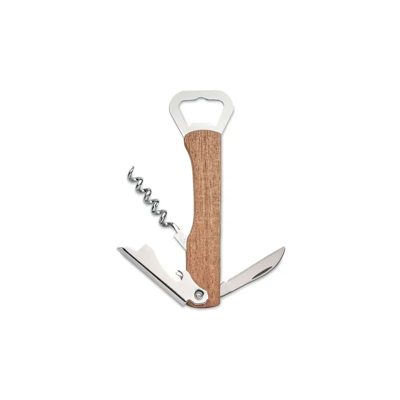 Ouvre-bouteille acacia 3 en 1 WOOL - Multifonctionnel