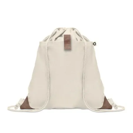 Sac à cordon écologique en coton recyclé PANDA BAG Matières : coton Taille textile : S Couleurs : gris souris