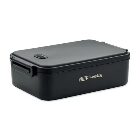 Lunch box écologique et pratique 2200 ml personnalisée INDUSMAX Matières : coton biologique Taille textile : M Couleurs : bleu a