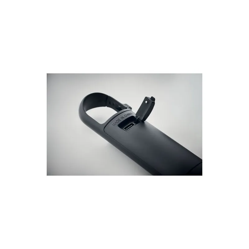 Lampe de Poche Pratique Personnalisée COB BLUZ Matières : coton biologique Taille textile : 4XL Couleurs : gris chiné marquage l