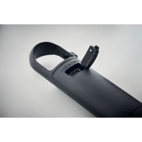 Lampe de Poche Pratique Personnalisée COB BLUZ Matières : coton biologique Taille textile : 4XL Couleurs : gris chiné marquage l