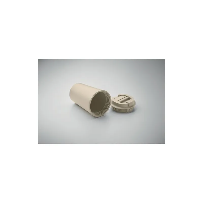 Gobelet Incassable Double Paroi 350 ml Personnalisé BEIBAKU Matières : coton biologique Taille textile : M Couleurs : noir marqu