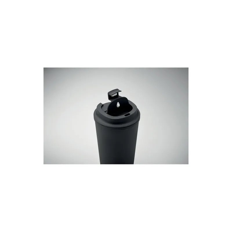 Gobelet Incassable Double Paroi 350 ml Personnalisé BEIBAKU Matières : coton biologique Taille textile : S Couleurs : noir cadea