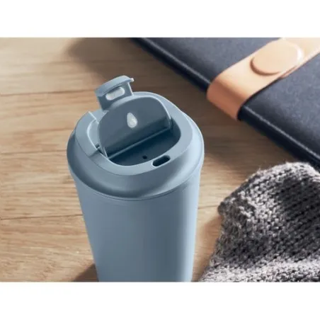 Gobelet Incassable Double Paroi 350 ml Personnalisé BEIBAKU Matières : coton biologique Taille textile : XXL Couleurs : noir goo