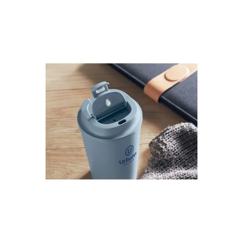 Gobelet Incassable Double Paroi 350 ml Personnalisé BEIBAKU Matières : coton biologique Taille textile : XXL Couleurs : noir goo