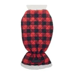 Gant grattoir matelassé publicitaire ICEHAND Matières : coton biologique Taille textile : 3XL Couleurs : noir