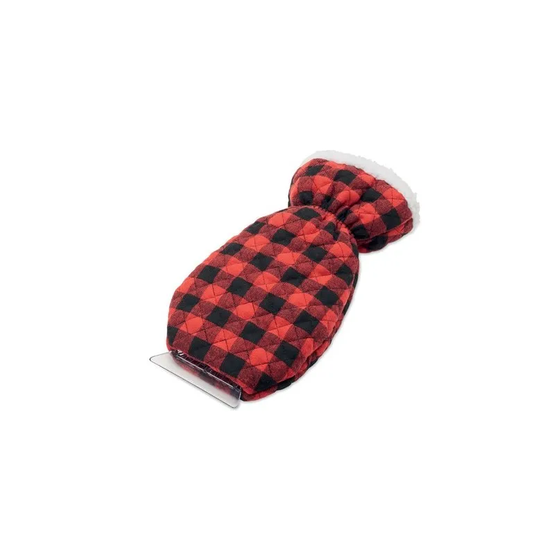 Gant grattoir matelassé publicitaire ICEHAND Matières : coton biologique Taille textile : 3XL Couleurs : noir objet promotionnel