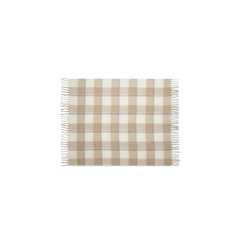 Couverture en Mohair à Carreaux QUET - Élégance et Confort