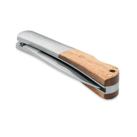 Couteau pliable unique en acacia - SKARP Matières : coton biologique Taille textile : XXL Couleurs : french navy cadeau entrepri