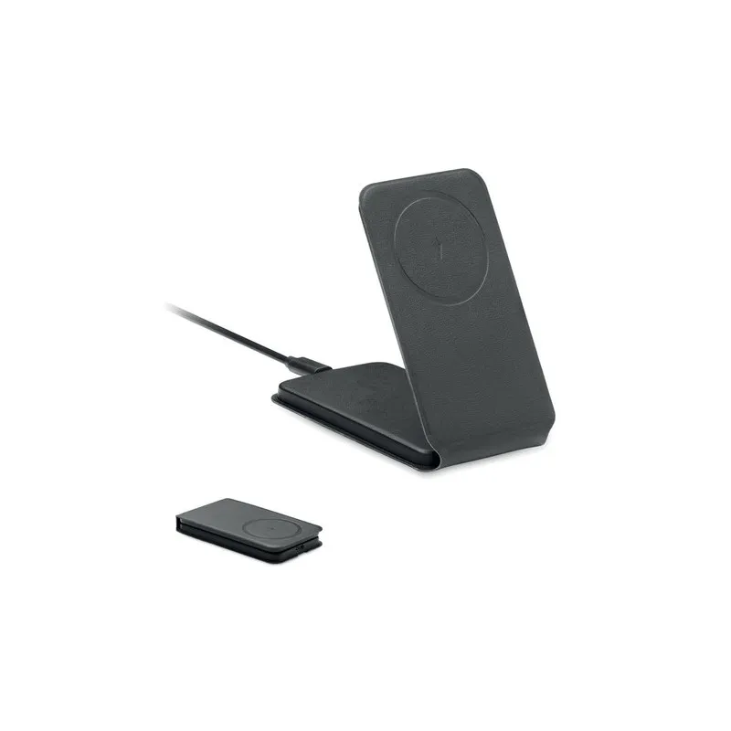 Chargeur magnétique écologique et efficace 15W - FAWTT Matières : coton biologique Taille textile : S Couleurs : gris souris