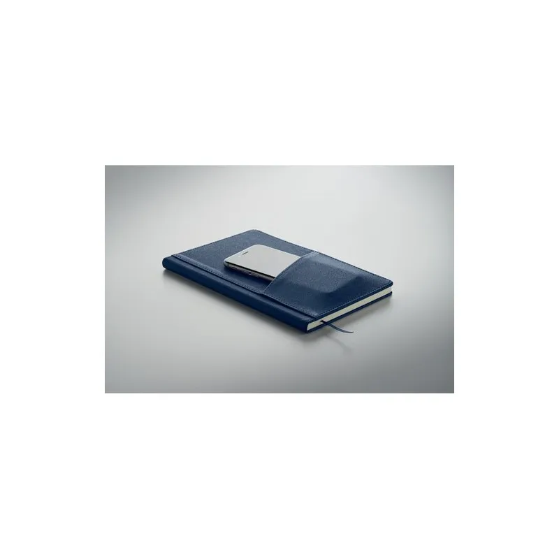 Carnet A5 écologique en PU avec pochette - CINCO MO2285 Matières : coton biologique Taille textile : L Couleurs : bleu royal goo