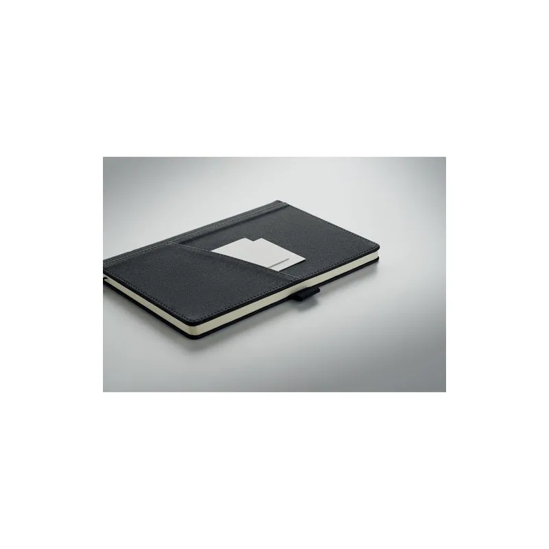 Carnet A5 écologique en PU avec pochette - CINCO MO2285 Matières : coton biologique Taille textile : M Couleurs : bleu royal obj