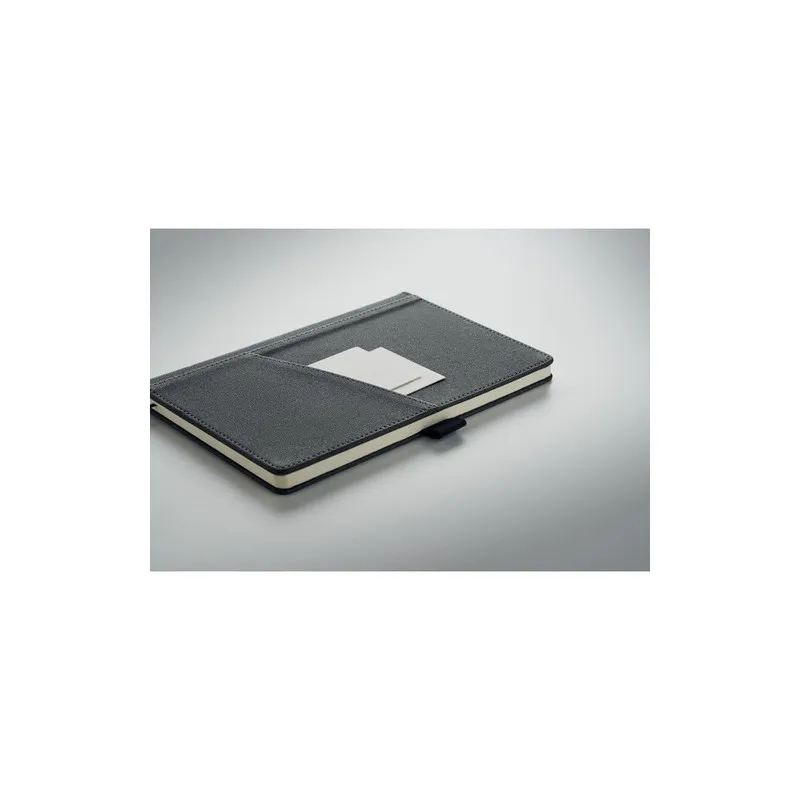 Carnet A5 écologique en PU avec pochette - CINCO MO2285 Matières : coton biologique Taille textile : S Couleurs : bleu royal cad