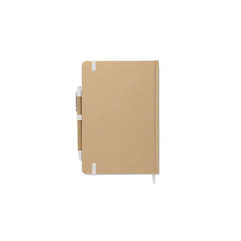 Carnet A5 écologique en carton recyclé personnalisé - CARATIL Matières : coton biologique Taille textile : XL Couleurs : bleu ro