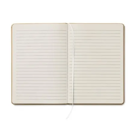 Carnet A5 écologique en carton recyclé personnalisé - CARATIL Matières : coton biologique Taille textile : XL Couleurs : bleu ro