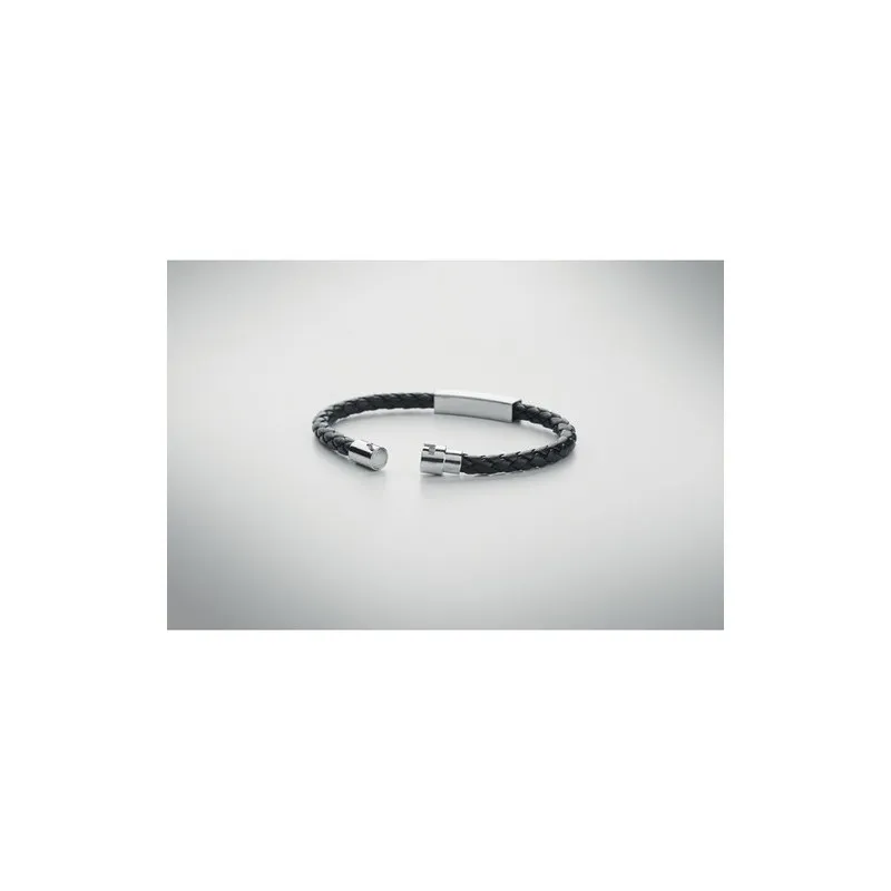 Bracelet Tressé en Simili Cuir FAULETI