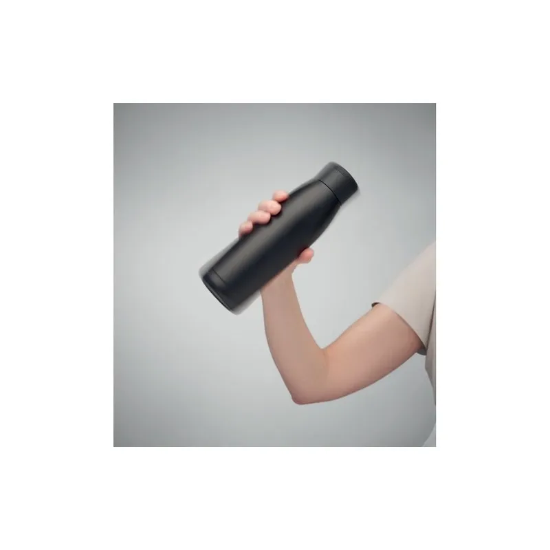 Bouteille isotherme personnalisée 400ml - CALEFRIO Matières : coton biologique Taille textile : M Couleurs : rouge cadeau entrep