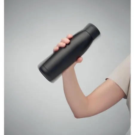 Bouteille isotherme personnalisée 400ml - CALEFRIO Matières : coton biologique Taille textile : M Couleurs : rouge cadeau entrep