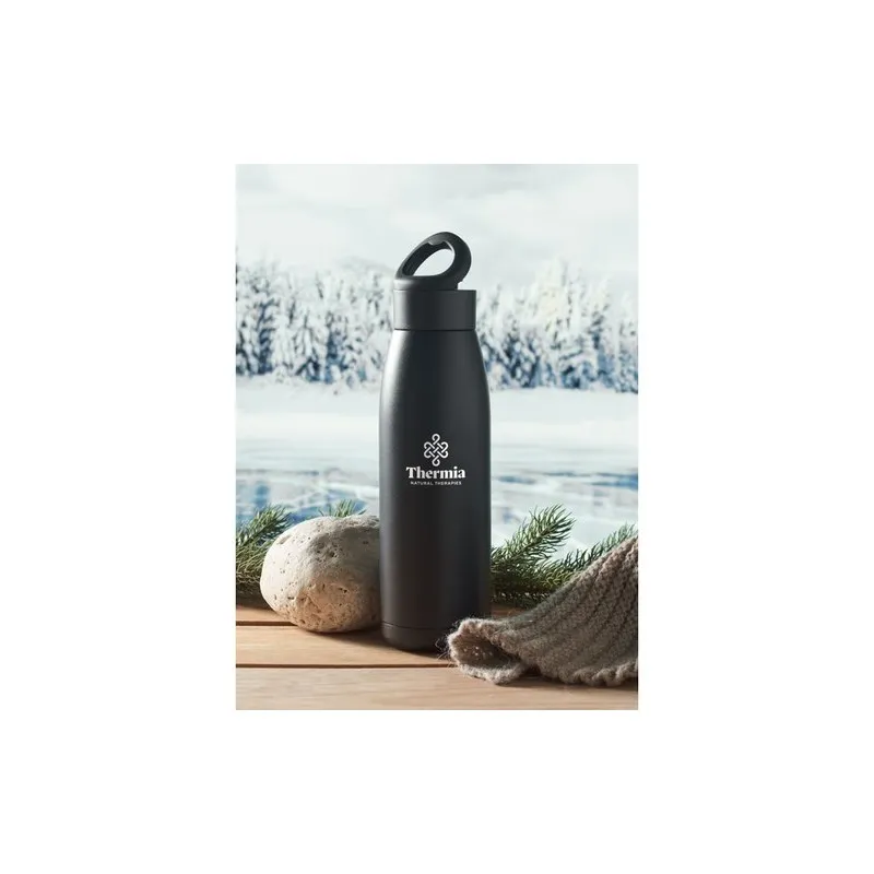 Bouteille isotherme personnalisée 400ml - CALEFRIO Matières : coton biologique Taille textile : M Couleurs : rouge cadeau collab