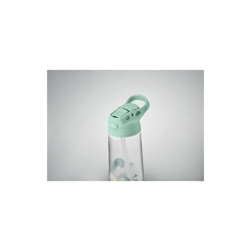 Bouteille pratique en Tritan 450 ml - SID Matières : coton biologique Taille textile : S Couleurs : rouge personnalisable avec v