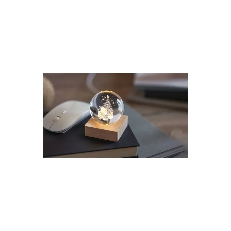 Boule de Noël LED Santa Light - Décoration Éblouissante