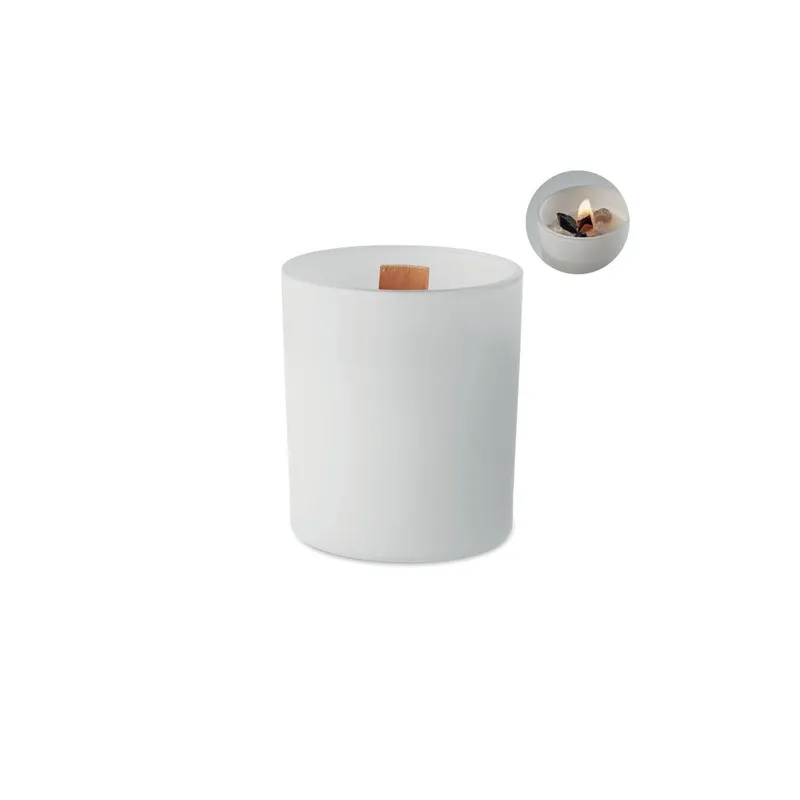 Bougie parfumée végétale 200g personnalisée pas cher - KIVAS Matières : coton biologique Taille textile : XS Couleurs : kaki per