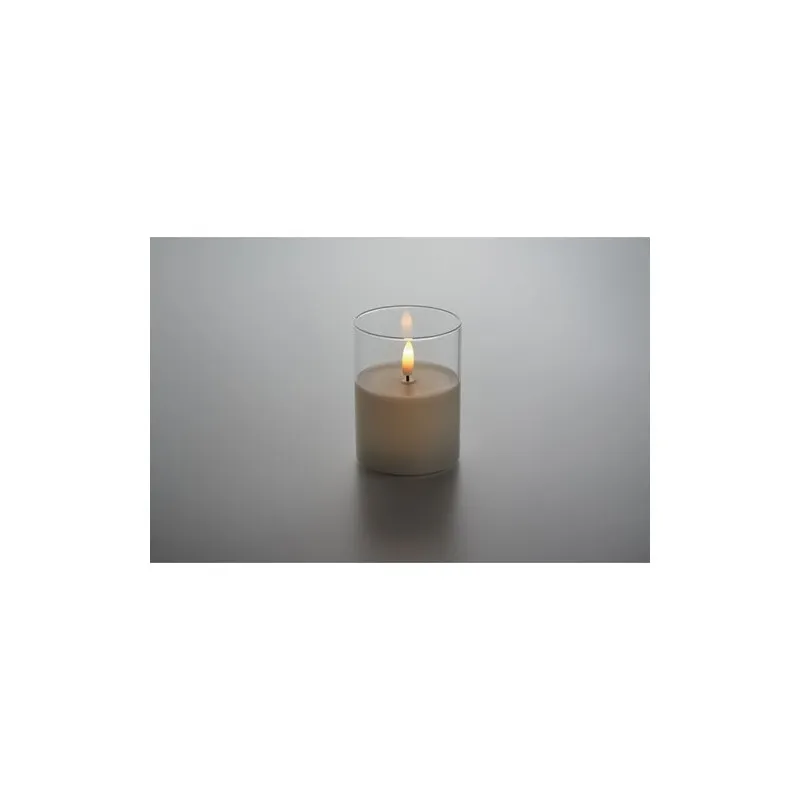 Bougie LED personnalisée en cire - XANDLE+ Matières : coton biologique Taille textile : XS Couleurs : vert pomme marquage laser 