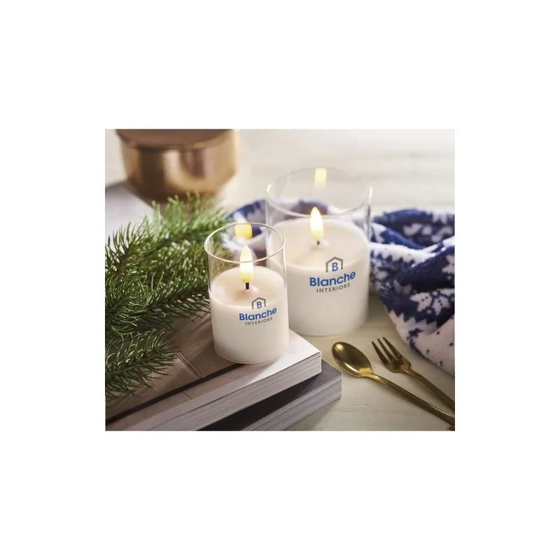 Bougie LED personnalisée en cire - XANDLE+ Matières : coton biologique Taille textile : XS Couleurs : vert pomme objet promotion