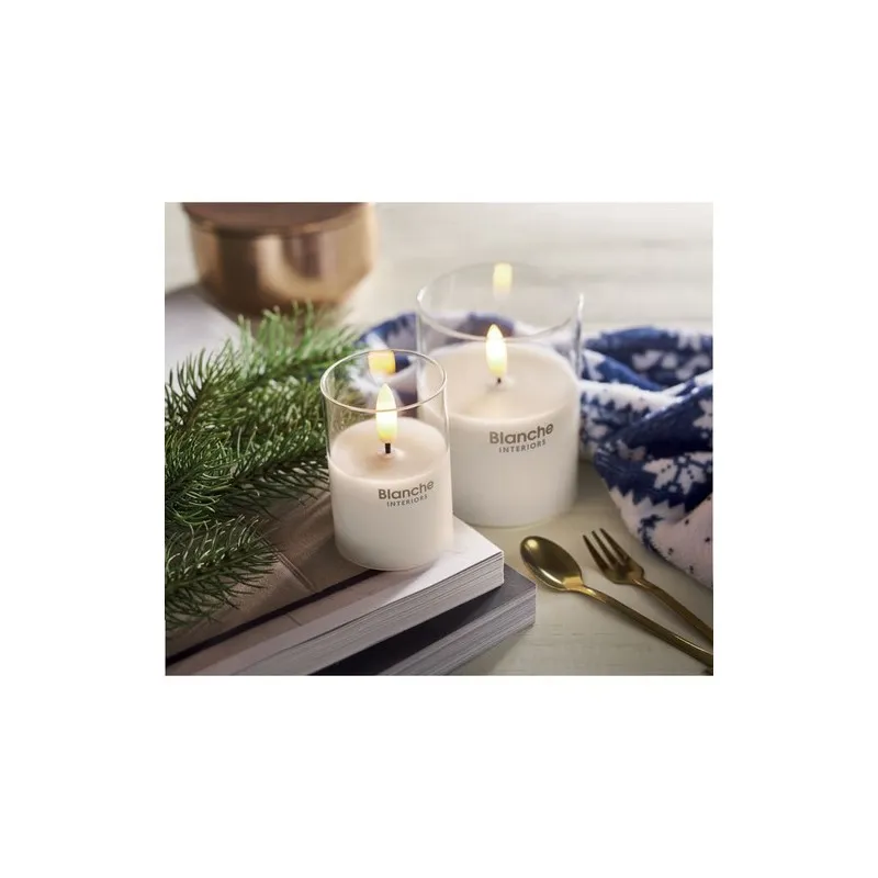 Bougie LED personnalisée en cire - XANDLE+ Matières : coton biologique Taille textile : XS Couleurs : vert pomme cadeau collabor